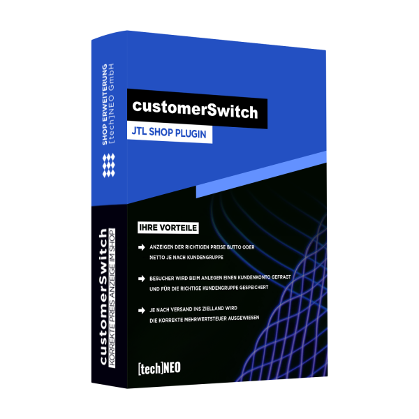 JTL Shop Plugin - customerSwitch - 14 Tage Kostenlos